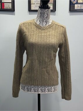 Vintage Abercrombie & Fitch Ribbed Sweater in Light Brown